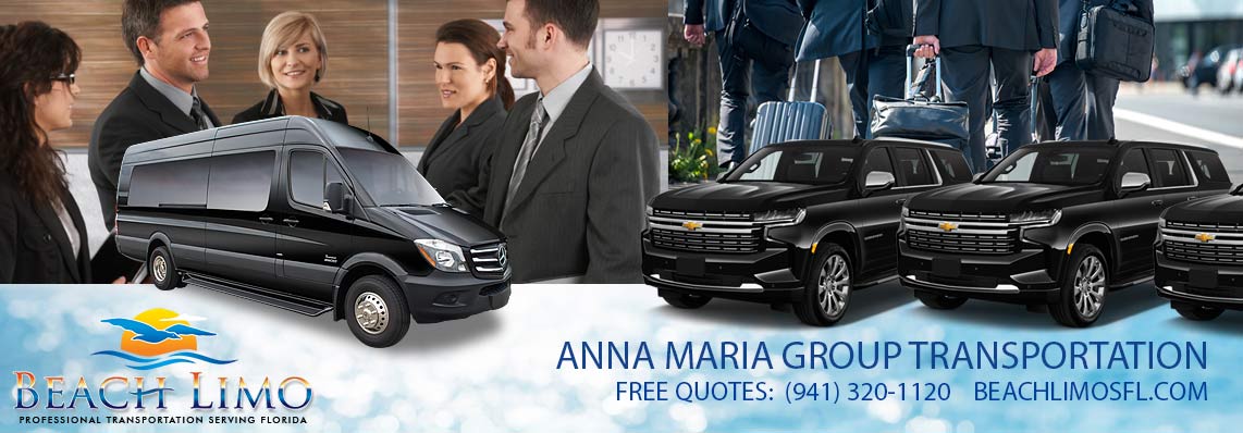 Anna Maria Island Group Transportation, Group Shuttle Services, Sarasota Group Transportation Service