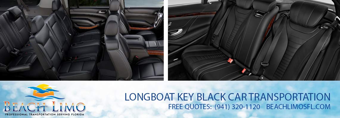 Longboat Key Private Car Service - Longboat Key Black Car Transportation Services - Longboat Key Executive Sedan Service - Beach Limos Florida