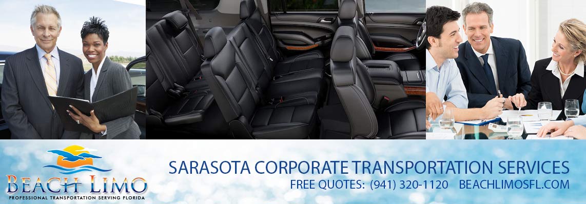 Sarasota Corporate Transportation Service Rental - Sarasota Executive Car Service - Black Car Sedans - Corporate Group Transportation Services - Beach Limo Florida