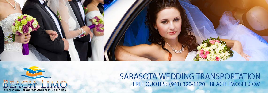 Sarasota Wedding Limo Service, Sarasota Wedding Transportation Service, Beach Limos Florida