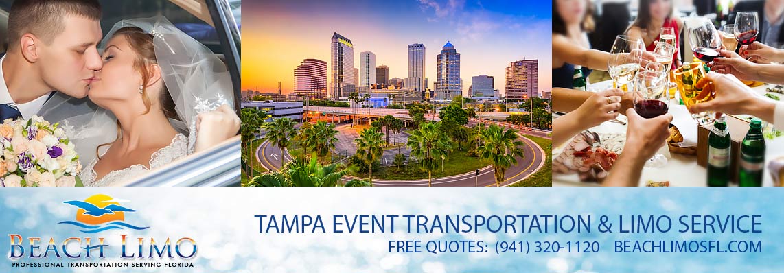 Tampa Special Event Limo Service Rental - Tampa Bay Limo Rental - Tampa Wedding Limo Service - Tampa Special Occasion Transportation - Beach Limo
